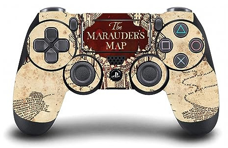 Head Case Designs Officially Licensed Harry Potter The Marauder's Map Graphics Vinyl Sticker Gaming Skin Decal Cover Compatible With Sony PlayStation 4 PS4 DualShock 4 Controller