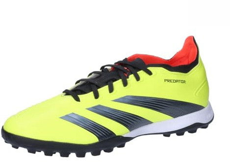 adidas Mens 24 League Low Turf Football Boots Astro Yellow/Black/Red 8.5 UK