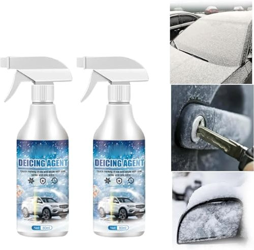 EXQST Seurico Schneespray Auto Windschutzscheibe Enteisungsspray Schneeschmelzen Spray Quick Ice Melting Spray