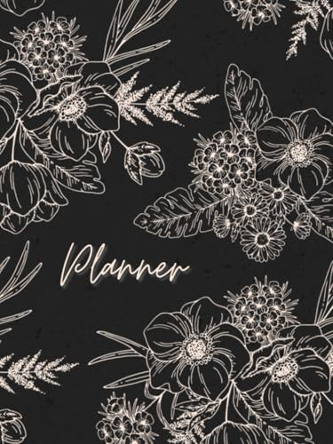 Bullet Journal Planner: Premade Bullet Journal - Planner Daily Weekly Monthly - 2025 - Schwarz - 6 x 8 inches