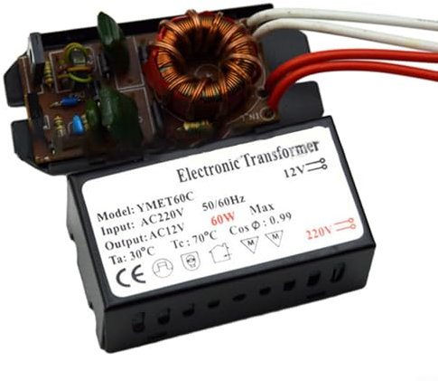 Elektronischer Halogen Trafo, Elektronischer Halogen/Xenon-Transformator mit Ausgang, 220 V Eingang/12 VAC Ausgangstransformator(20W)