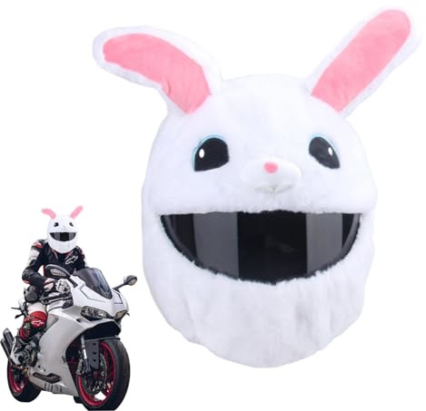 Motorradhelm Abdeckung Lustiges Pelziges Tier Integralhelme Abdeckung, Cartoon Motorradhelm Hut Motorradhelm Überzüge Motorcycle Helmet Für Dekoration Von Motorradhelmen Gegen Staub, Stöße Kratz