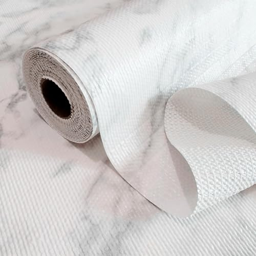 Drawer Liners liner paper Marble-Effect Drawer LinersDrawer and Shelf Liner for Kitchen Cabinet Liner Non-Adhesive Non-Slip Shelf Paper Strong Grip Waterproof Easy to Clean for Shelves 44cm x 300cm