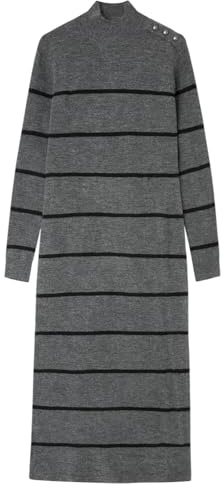 Springfield Vestido para Mujer, Gris Oscuro, L