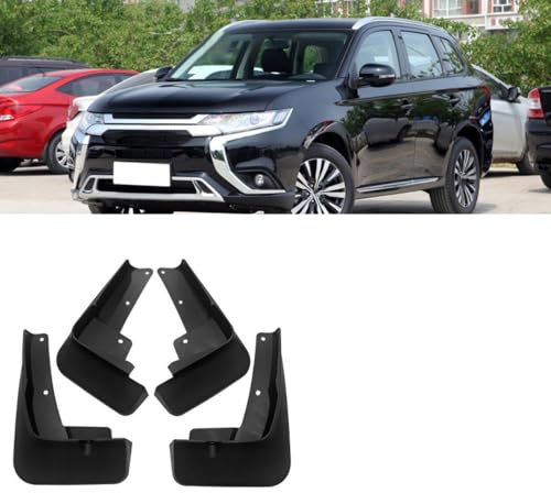 Bqieai 4PCS Auto Vorne Hinten Schmutzfänger, Für Mitsubishi Outlander 2021 Rad Spritzschutz Kotflügel Staubdicht Schlamm Klappen Car Styling Zubehör