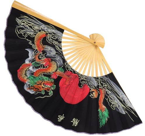 ABOOFAN Grande Ventaglio di Carta Pieghevole Decorativo da Parete in Stile Cinese per Occasioni Multiple