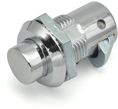 Druckknopf-Teleskop-Schlagschloss, Rundkopf-Druckschloss, Schranktürschloss, Schlagschloss, elektrisches Schrankschloss, Industrie-Impa, 1 Stück(Without key)