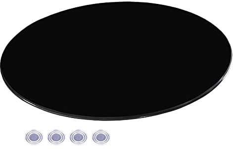 Runde Glastisch-Ersatzplatte, 40,6 - 99 cm, für Ess- und Terrassentisch, polierter Bogenrand, Lazy Susan, Drehteller, Glasoberfläche für Haus und Garten