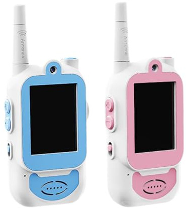 Walkie Talkies para Niños | con 4 Modos de Voz Disponibles - Walkie Talkies De Video para Exteriores - para Niños Juegos Familiares Acampada Al Aire Y