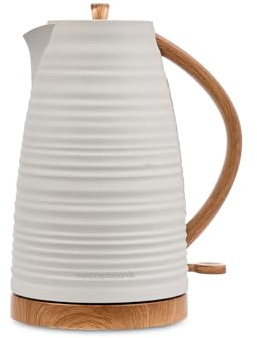 Morphy Richards Clay 1.7L Jug Kettle, 3kw Rapid Boil, Water Level Indicator, Dry Boil Protection, 360 Degree Base, Build-in Cord Storage, China Clay, 103102