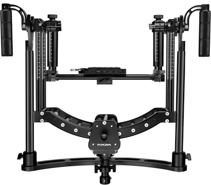 FLYCAM Equator Stabilizzatore Gimbal a 3 Assi Portatile per C-Stand, Gilet con Braccio Vista-II, Rig Flowline, Carico Utile fino a 35 kg / 77 lb, Struttura in Alluminio CNC (ST-EQTR-01)