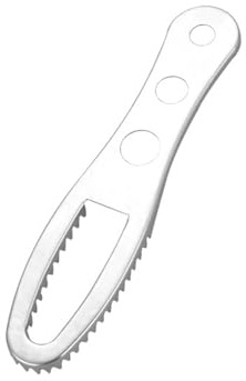 Zentriva Fischschuppenschaber aus Edelstahl mit Spritzschutz, ergonomischer Handentkalker, Werkzeug für die Küche, leicht, unverzichtbares Angeln, Kochen, Zubehör A