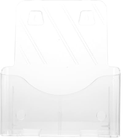 Alasum Organisateur de Fichiers de Bureau Transparent à Trois Niveaux | Plastique, Surface Lisse, Rangement Stable, Montage Mural, pour Prospectus et Documents