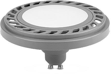 LumenTEC LED ES111 GU10, LED AR111 GU10 9W 230V LED Lampe, LED Strahler 9W 800LM Milchig Neutralweiß 220-240V (Silber NW)