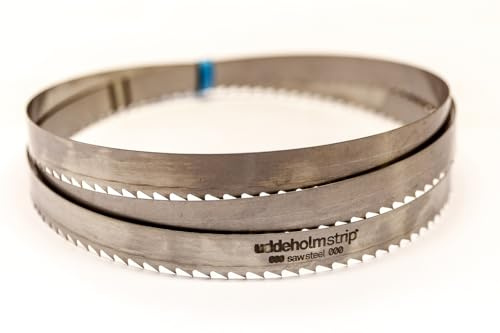 SBM Uddeholm Lot de 2 rubans pour scie à buche, scie à bois 2840 x 20 x 0,5 mm avec espacement de 8 mm