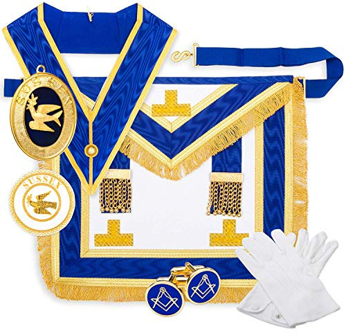 THE MASONIC COLLECTION - Regalia Craft Provincial Full Dress Lambskin Apron Pack - Hand Made - Freemason Gift for Men