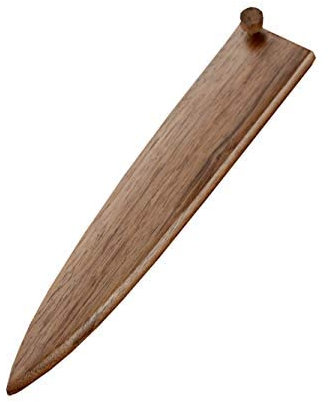 Aibote Handmade Naturale Noce Nero Univeral Giapponese Sashimi Coltello Guaina Copertura in Legno Chef Coltelli Casi Custodie Protettori per Yanagiba Sujihiki Affettatrice (9,5 pollici)