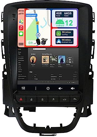 YUNTX [4GB+64GB] Android 14 Autoradio für Opel Excelle GT/XT Astra J (2006-2016)-2 Din-[Integriertes Wireless CarPlay/Android Auto/DSP/GPS]-IPS 2.5D 9.7”-Kamera+MIC-DAB/Lenkradsteuerung/360 Kamera