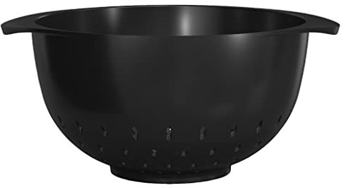 Rosti Margrethe Sieb, Küchensieb Kunststoff, Robuster Durchschlag, Spülmaschinengeeignet, 1.5 Liter, Schwarz