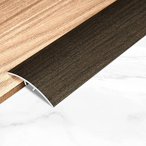 SDFVSDF Perfil de Transición Cubierta de Alfombra de Tira de Transición de Aluminio con Efecto de Madera, Barra de Umbral de Piso de Puerta de 40 mm de Ancho, para Moqueta a Lvt/Vinilo/Baldosa/Madera