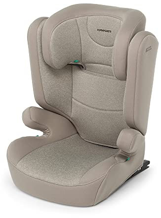 Foppapedretti Seggiolino Auto Time I-Size, per bambini da 100 a 150 cm di altezza, 3-12 anni, conforme ECE R129, Fissaggio Dualfix (Isofix e non), Safe Body Protection, Comfort Kid Pad, Sand