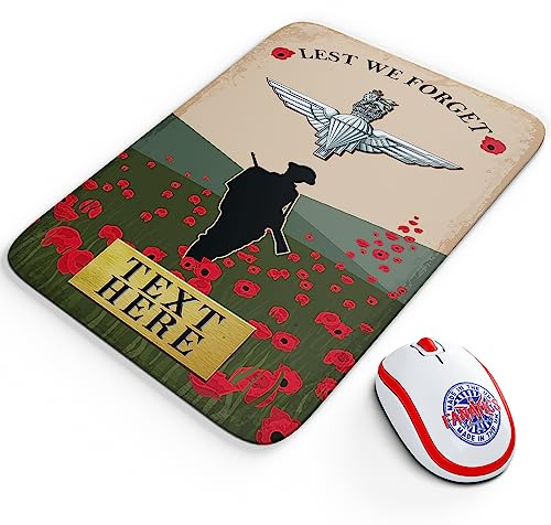 Personalised Military Mouse Mat The Parachute Regiment Mousemat Computer Mouse Pad Work Office PC Veteran Army Gift VPV86