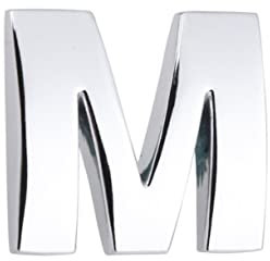 ibasenice Klebebuchstaben Silber für Auto als Auto Emblem und Aufkleber Aufkleber mit Metallischen Buchstaben mit Buchstabenabzeichen