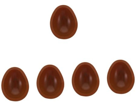 Zerodeko 5pcs DIY Baking Molds Easter Egg Silicone Molds Candy for Easter Sweets