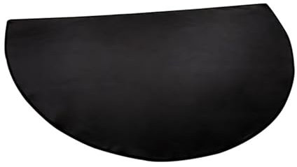 Half Round Fireplace Mat, 61 * 106cm Half Round Hearth Rug Protects Floors, Fire Flame Resistant Hearth Pad, Non Slip Fire Universal Heat Insulation Fireplace Carpet Protects Floors