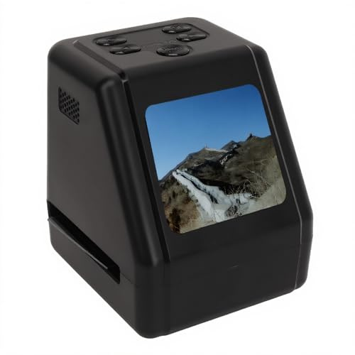 Film Slide Scanner 22MP with 2.0in TFT LCD Display, Converts 135 126 110 8mm Films Slides to Negatives, Color Black White JPG Photos