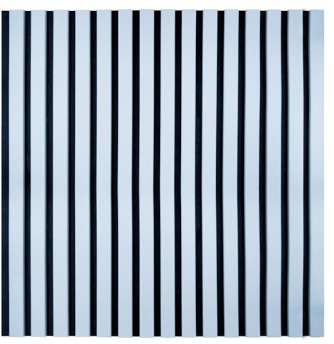 KAISER plastic® Akustikpaneele | Farbe: Pastellblau | Wandpaneele in verschiedenen Formaten | Deko Wohnzimmer | Wanddeko in Pastellfarbe | Akustik Paneele Wand | Lamellenwand (60 x 60 cm - 2STK.)