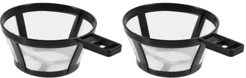 jojofuny 2 Stück Wiederverwendbarer Kaffeefilter - Dauerfilter aus feinem Mesh für Kaffeemaschinen & Kannen - Nachhaltiger Kaffeefilter Ersatz & Teesieb - Feinmaschiges Kaffeesieb, 8cm