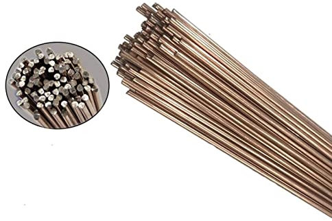 Schweißdraht Messing überzogene Elektrode 20 Stück Bronze Elektrode Schweißdraht, kein Schweißpulver, 1,0/2,0 mm * 500 mm Messing Schweißdraht.(2.0MM)