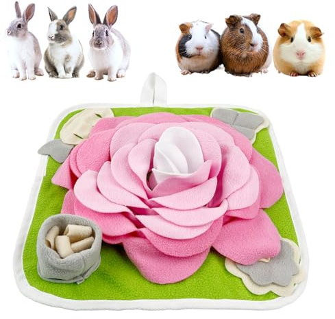 Futtermatte für Kleintiere, Kaninchen, Futtermatte, interaktive Fütterungsmatte, Kaninchen, Schnüffelmatte, Meerschweinchen, interaktive Fütterungsmatte für Igel, Chinchillas, Frettchen, Kleintiere,