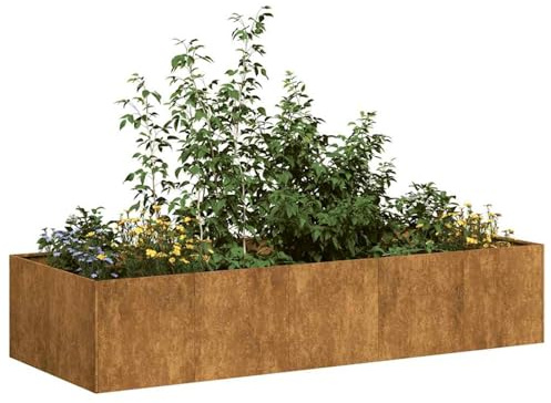 Rantry Jardinière Élégante et Durable en Acier - Grand Espace de Croissance, Stabilité Renforcée, Décorative