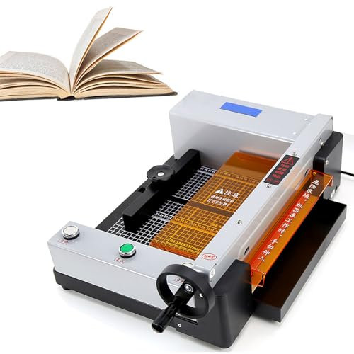 Elektrische Papierschneidemaschinen, Desktop-Papierschneider, Papierstapel-Schneidemaschine, Guillotine-Schneidemaschine A4 330 mm, 40 mm SchnittstäRke, für BüRo, Schule