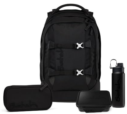 Satch Pack Skandi Edition Schulrucksack 4tlg. inkl. Lunchset (Nordic Black Skandi)