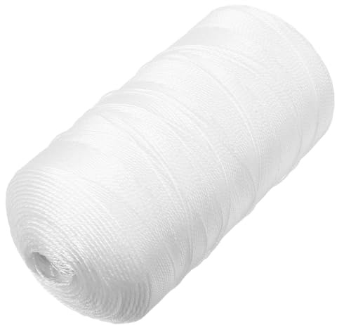 VILLFUL PE Multi-strand Twine Rope for Plant Climbing and Gardening Low Elasticity Corrosion Resistant Strong Pulling Strength White String for Versatile Outdoor Use