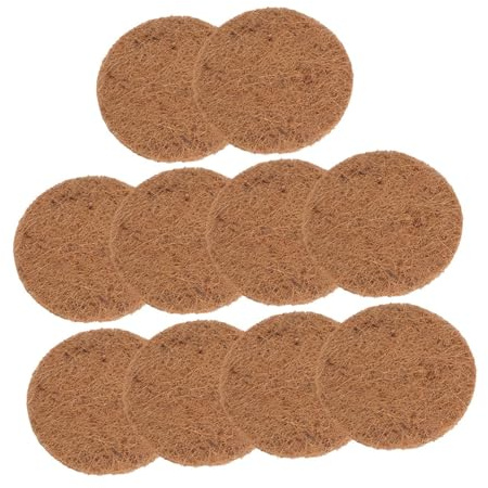 UTHCLO 10 Stück Nistmaterialmatte aus Kokosfasern mit Auslaufsicherem Design und Sicher für Haustiere als Taubenbedarf und Hühnerstallzubehör für Eierzucht