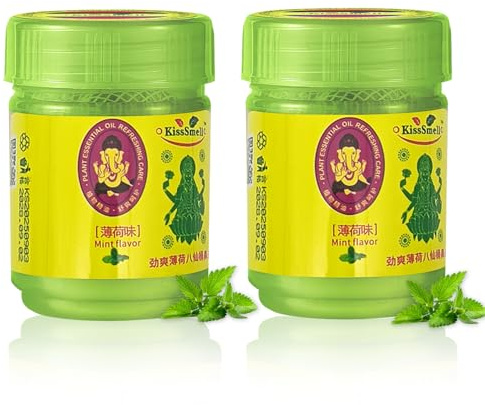 Set de 2 inhaladores de hierbas tailandesas, aromaterapia inhaladores nasales, set de aromas herbales, refresco natural con aceites tailandeses