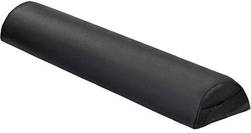 tectake Coussin Rembourre Demi CYLINDRIQUE pour Table DE Massage - diverses Couleurs au Choix - (Noir | No. 400246)