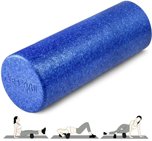 Yes4All Rouleau Mousse Rond en EPP Haute Densité pour le Dos, Rouleau d’Exercice pour Yoga, Pilates & Étirements - 30, 45, 60, 90 cm