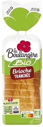 LA BOULANGÈRE - Brioche Tranchée Bio 400G - Lot De 4 - Vendu Par Lot