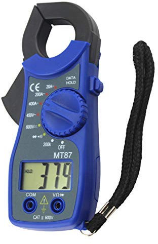 iwobi Multimetro Digitale con Pinza Amperometrica,Voltmetro Tester con Pinza,Misuratore di Corrente e Voltaggio CA/CC,Blu