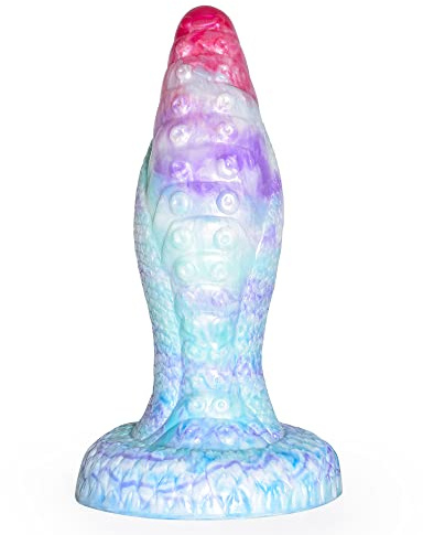 Bad Dragon - Dive Monster Dildo Analplug realistischer Silikondildo mit Saugnapf Sexspielzeug Unisex vaginal und anal Tentakel (Ice Dragon)
