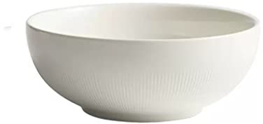 Tazón De Sopa Grande Para Ensaladeras Cuenco de arroz for el hogar, ensaladera de cerámica, tazón de sopa de fideos pequeño blanco, juego grande de dos piezas Cuencos Para Cocina Cuenco Para Ensaladas