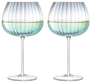 Vasos Cristal Copas de vino simples hechas a mano, bonitas copas de vino tinto y copas de vino tinto grandes for fiesta, boda, cumpleaños, aniversario, Bar Personaliza ( Color : Green , Size : 2_B )