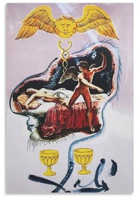 Berühmter Maler, Salvador Dali, hervorragendes Gemälde, Kunstposter (129), Bilddruck, Wandkunst, Poster, Gemälde, Leinwand, Poster, Kunstwerke, Raum, ästhetisch, 50 x 75 cm