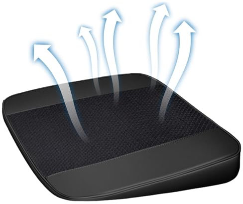 Qiwieod Elevador de asiento de coche, elevador de asiento de coche, elevador de asiento para adultos, cojín elevador de asiento de coche, elevador de asiento para coche, mejora la visibilidad al