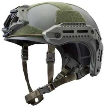 Goldenball MK Protective Nylon Polymer Tactical Helmet- Compatible with NVG and GoPro for Airsoft, Paintball, Military, Sports, Hunting, and Shooting (OD Green)